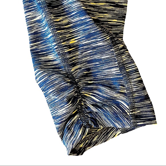 NEW Me Sheeky Athletic Capri Pants in Blue with Thin White Stripe Patter… - Picture 8 of 12